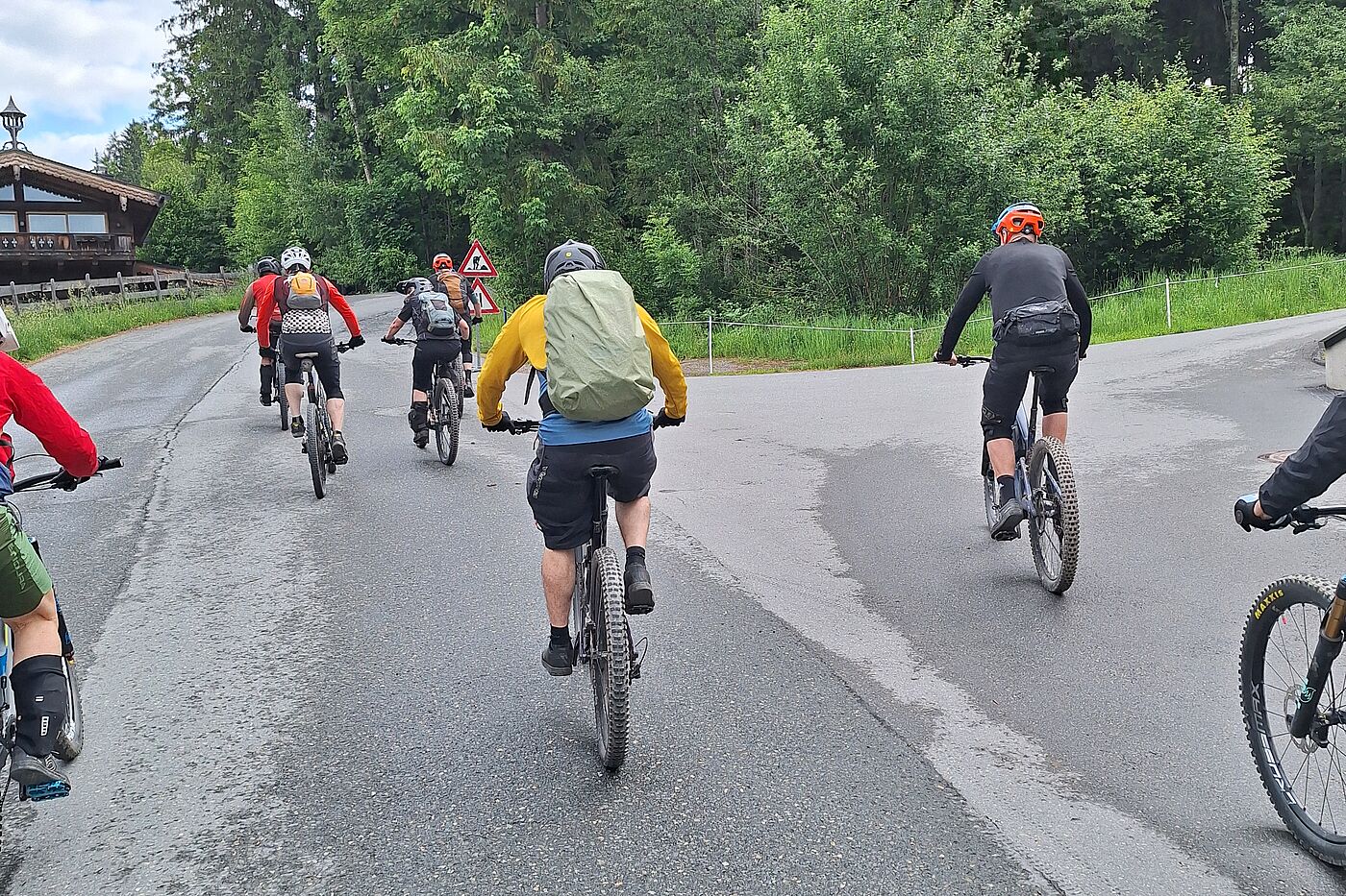 Die Gruppe unterwegs Radgruppe