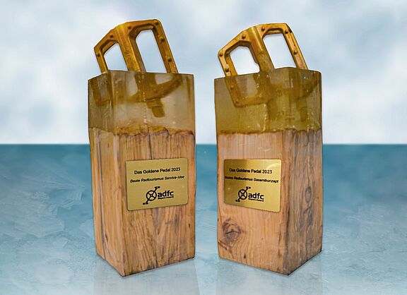 Das Goldene Pedal - die Trophäen