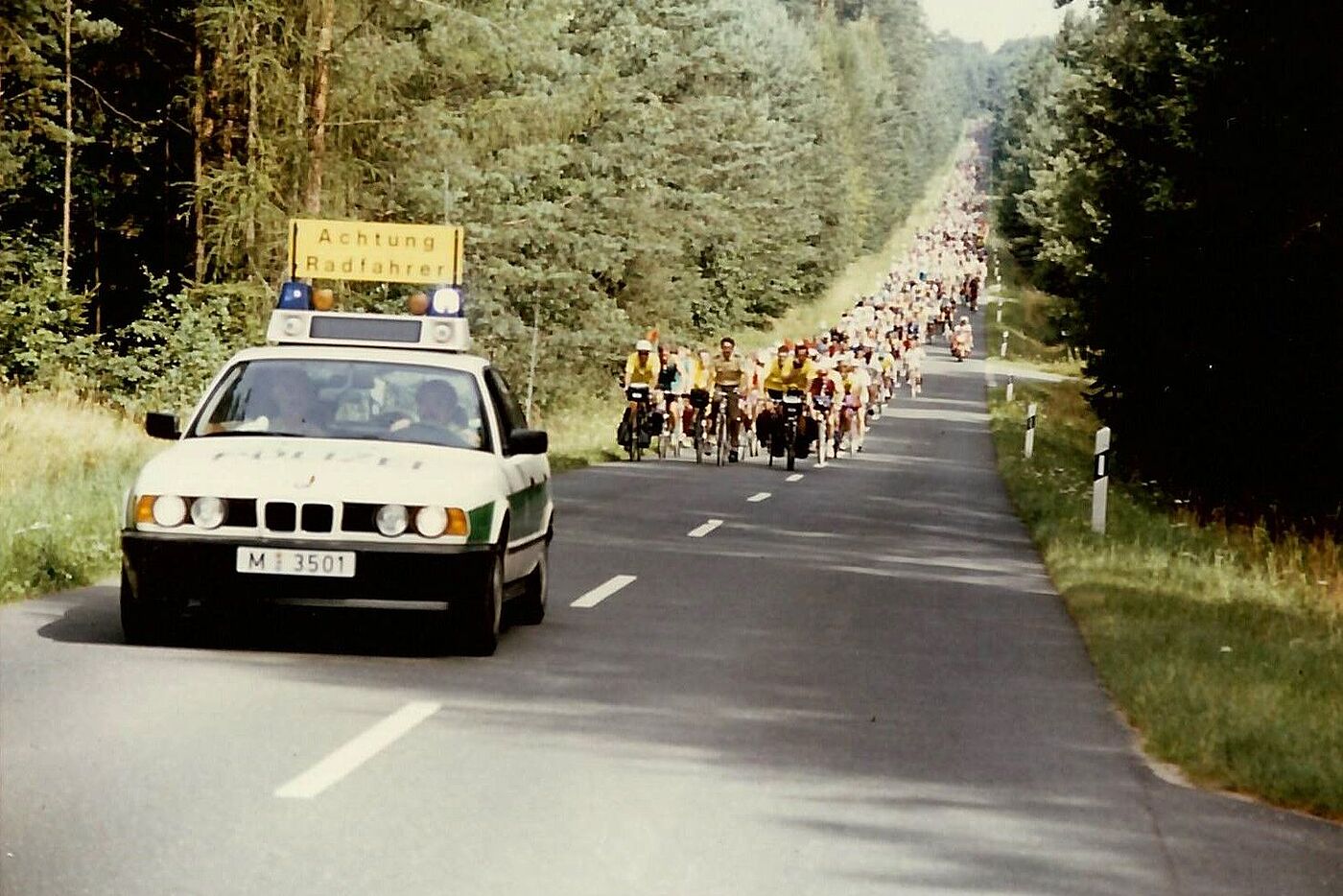 1. BR-Radltour, bei der der ADFC Bayern für die Streckenplanung, Begleitung und den Pannenservice gesorgt hatte
