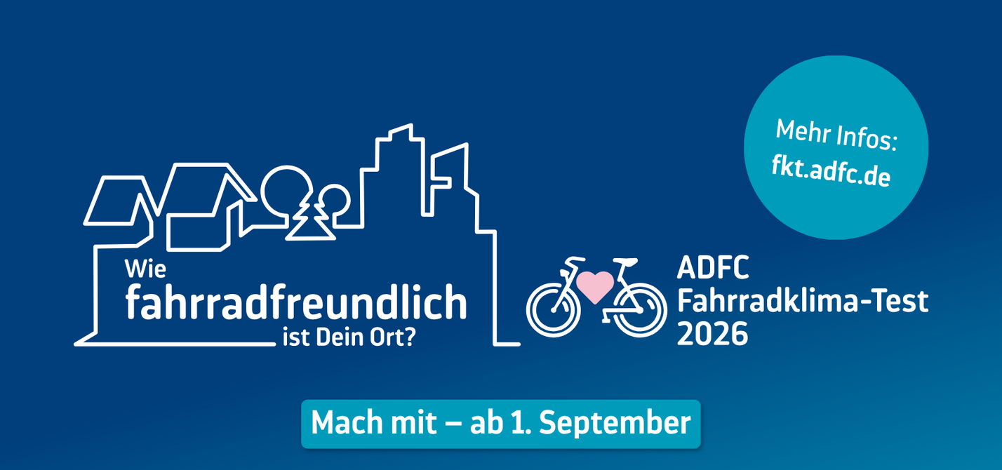 Save the Date: ADFC-Fahrradklima-Test 2026 // Grafik quer Save the Date: ADFC-Fahrradklima-Test 2026 // Grafik quer
