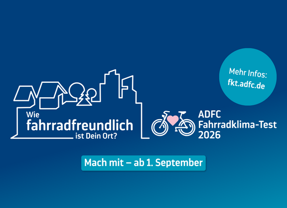 Save the Date: ADFC-Fahrradklima-Test 2026 // Grafik quer