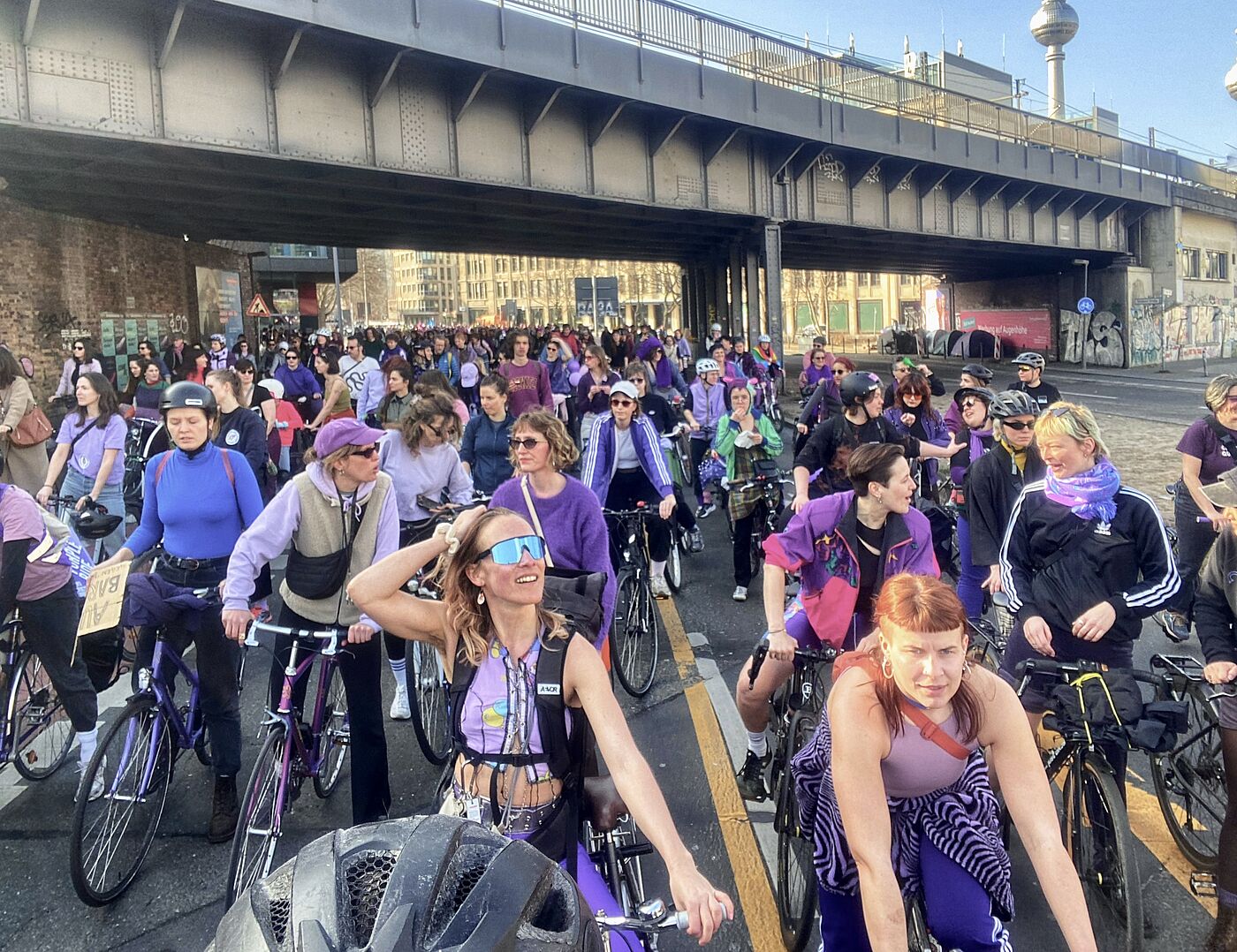Purple Ride 2025 an der Jannowitzbrücke