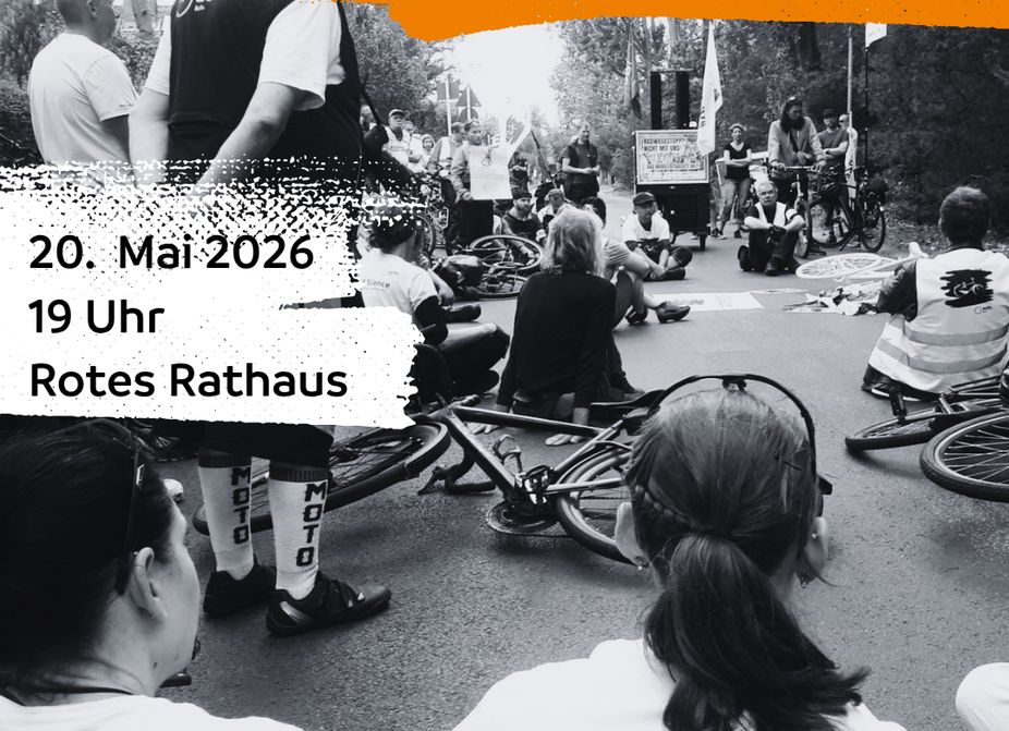 Sharepic: 20.05. für Sicherheit im Mobilitätsgesetz Stiller Protest am 20.05. für Sicherheit im Mobilitätsgesetz