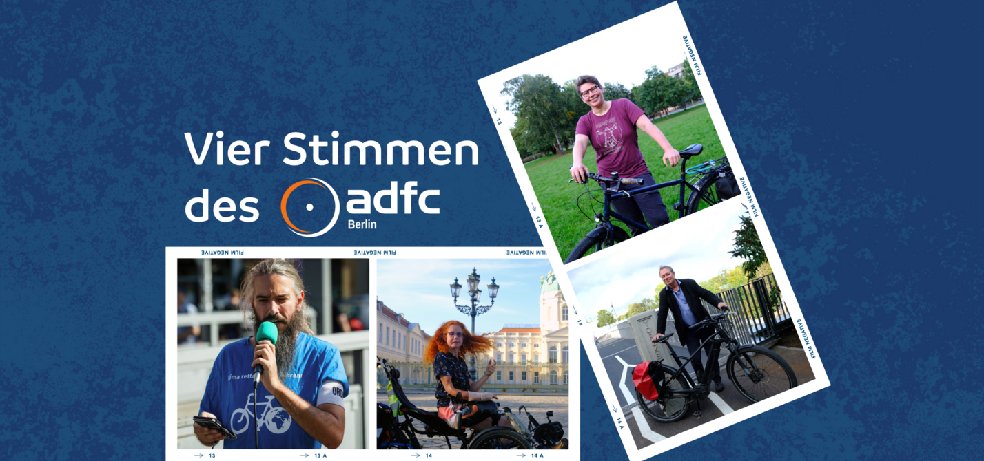 Artikelbild Vier Stimmen des ADFC Berlin für radzeit 3/2023 Vier Stimmen des ADFC Berlin