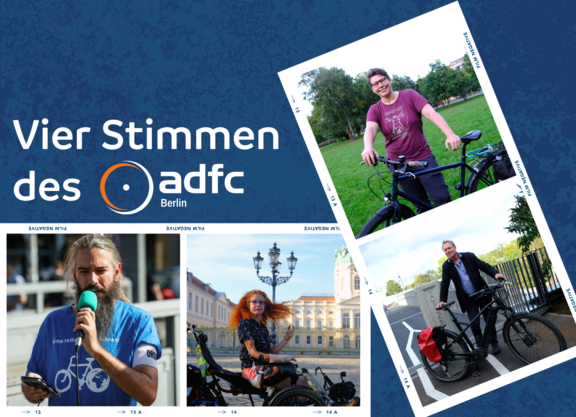 Artikelbild Vier Stimmen des ADFC Berlin für radzeit 3/2023 Vier Stimmen des ADFC Berlin