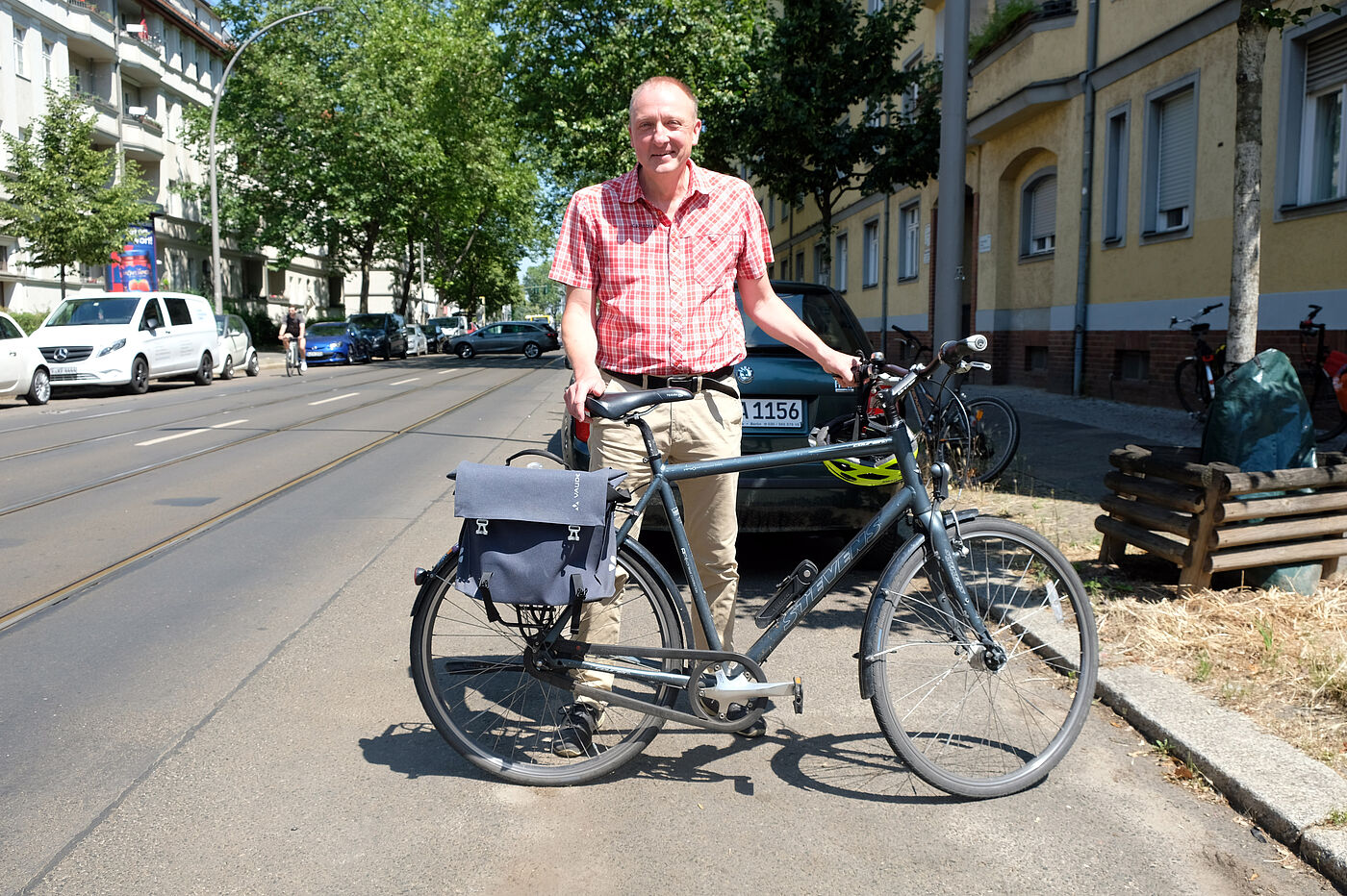 Frank Neumann an der Siegfriedstraße in Lichtenberg