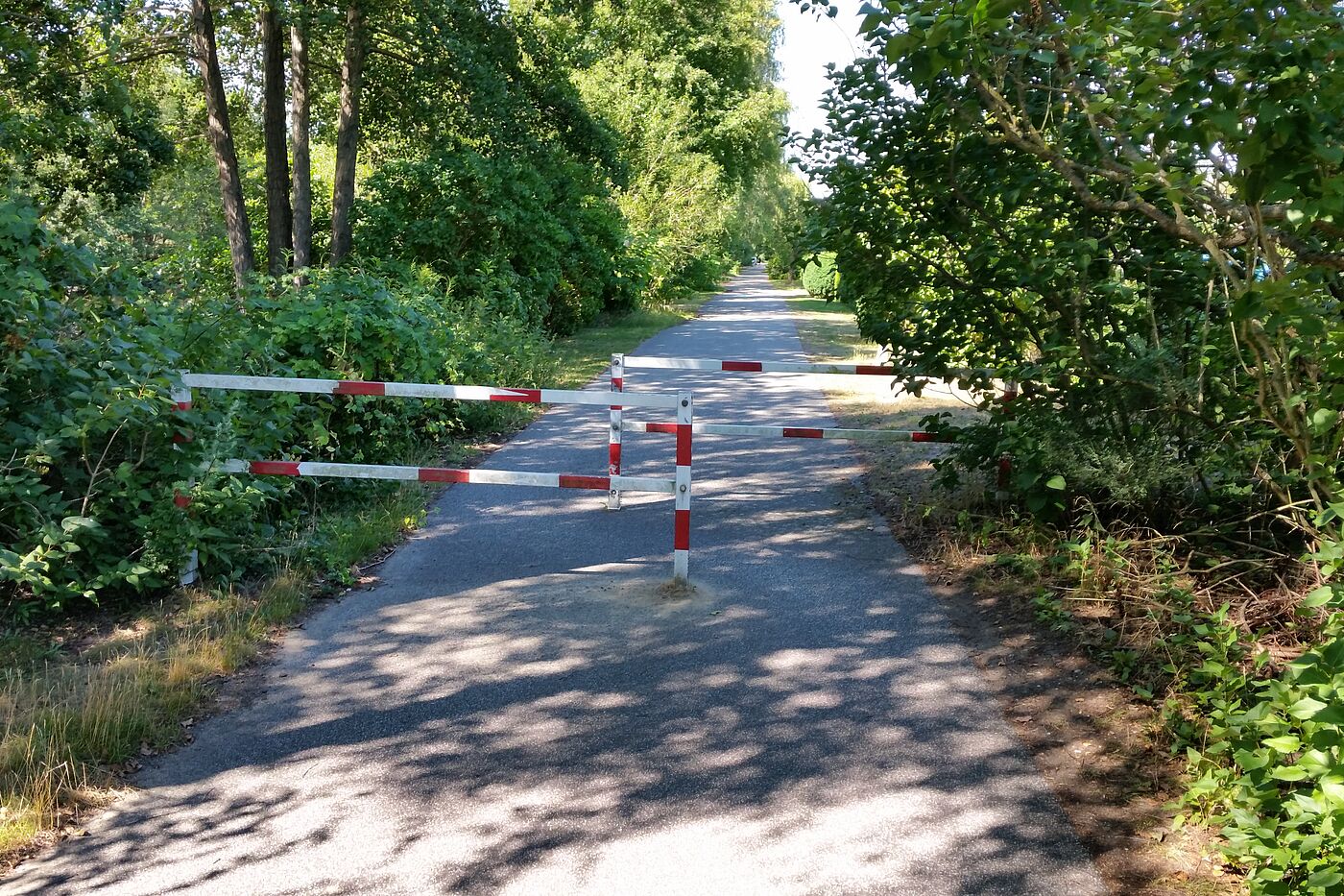 e Schikane am Havelkanal. Mit Anhänger schwer zu bezwingen.